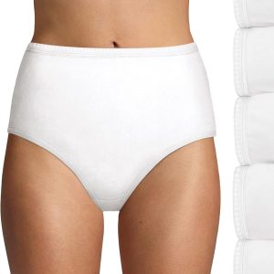Women High-waisted Briefs Panties Pack, Lightweight Moisture-wicking Underwear, 6-pack