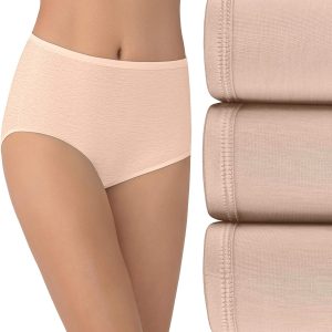 Women  Brief Panties, Silky Stretch & Satin Trim