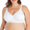 Women Smoothing Wireless Bra, 18 Hour Plus-Size T-Shirt Bras Available, No Show